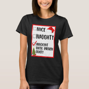 T-shirt Nice Naughty Innocent Jusqu'À La Culpabilité Prove