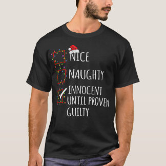 T-shirt Nice Naughty Innocent Jusqu'À La Culpabilité Prove