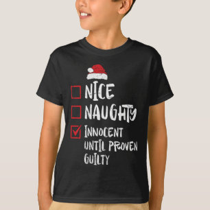 T-shirt Nice Naughty Innocent Jusqu'À La Culpabilité Prove