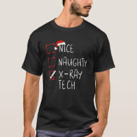 Nice Naughty X-Ray Tech Liste de Noël Radiographe