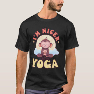 T-shirt Nicer Après Yoga Design Monkey Lover