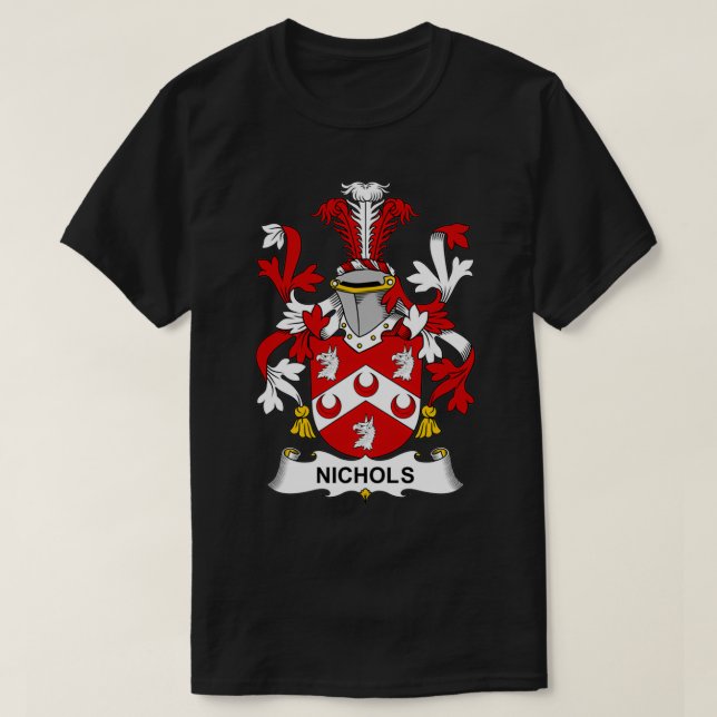T-shirt Nichols Coat of Arms Family Crest (Design devant)