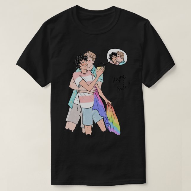 T-shirt Nick et Charlie heartstopper happy pride Classic (Design devant)