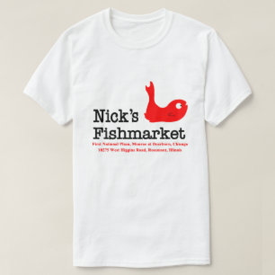 T-shirt Nick's Fishmarket, Chicago et Rosement, Illinois