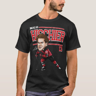T-shirt Nico Hischier New Jersey toon 1