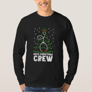 T-shirt NICU Christmas Crew Xmas Tree Neonatal Nurse