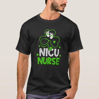 T-shirt NICU Nurse Life Stethoscope Nurse Happy St Patri