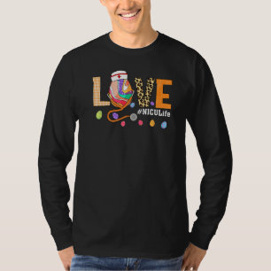 T-shirt Nicu Nurse Plaid Oeuf Bunny Love Stethoscope Rn Nu