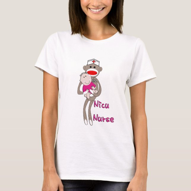 T-shirt Nicu Nurse Sock Singe Design Cadeaux (Devant)
