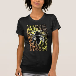 T-shirt Nid d'abeilles d'abeille géométrique
