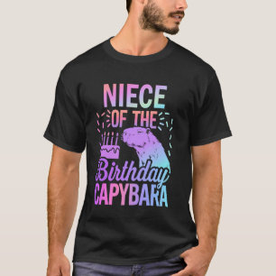 T-shirt Nièce de la fille capybara d'anniversaire garçon f