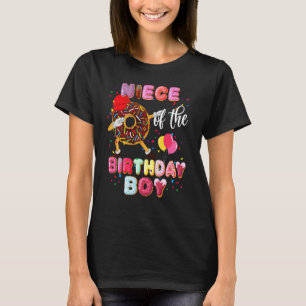 T-shirt Nièce De L'Anniversaire Garçon Dabbing Donut Pères