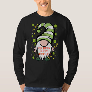 T-shirt Niece Funny St Patrick S Day Lucky Gnome Famille M