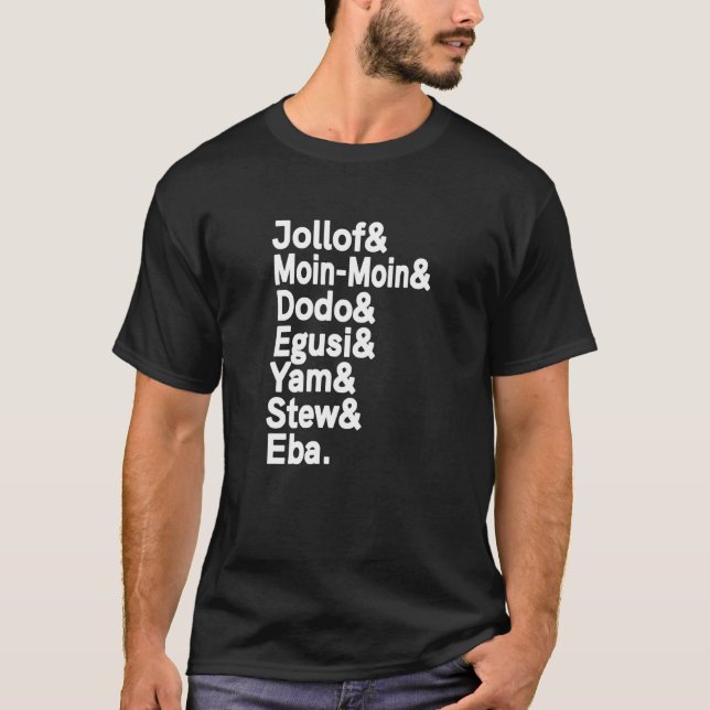 T-shirt Nigeria African Foods Jollof Rice Nigeria Naija (Devant)