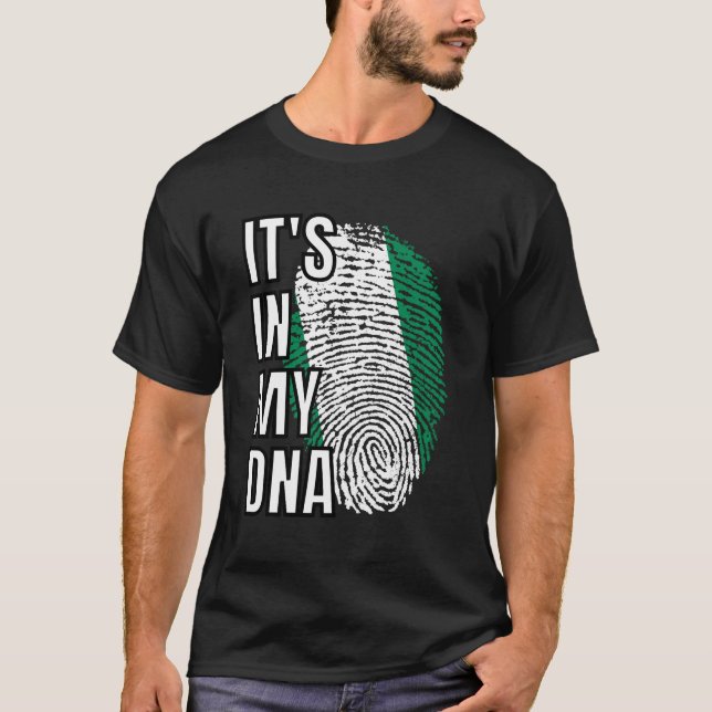 T-shirt Nigeria, c'est dans mon ADN DrapeauMentions légale (Devant)
