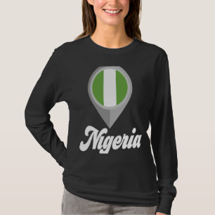 T-shirt NIGERIA Drapeau I Love NIGERIA Voyage