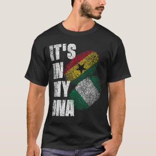 T-shirt Nigérian Et Ghanéen Mélangent L'ADN Patrimoine Du