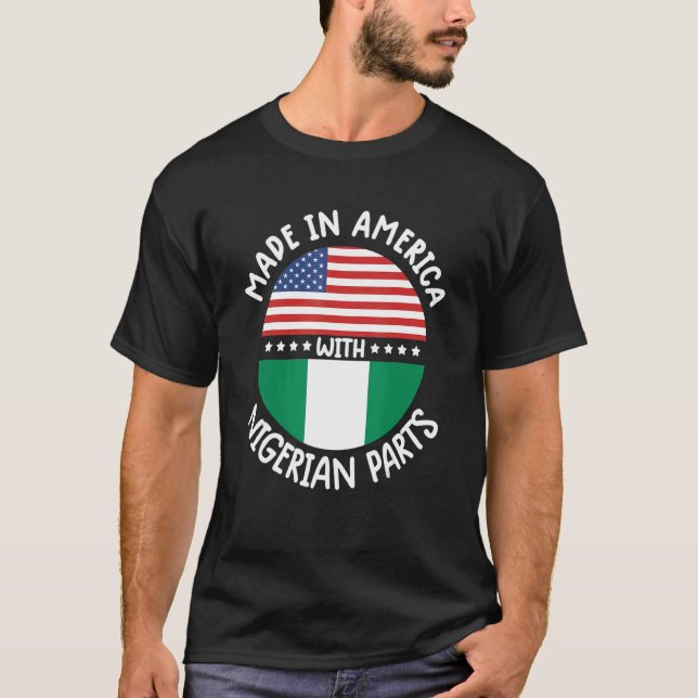 T-shirt nigerian men Nigeria flag women nigerian tee (Devant)