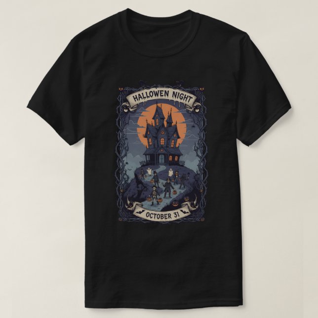 T-shirt Night d'Halloween (Design devant)