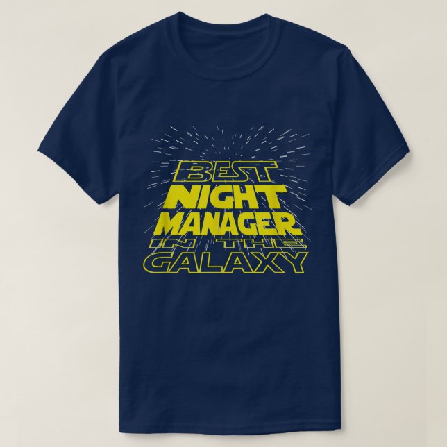 T-shirt Night Manager Funny Cool Galay Job  (Design devant)
