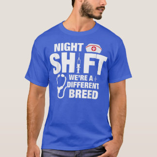 T-shirt Night Shift Different Breed Stethoscope 