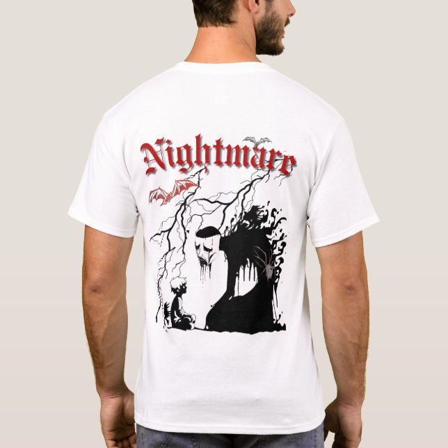 T-shirt Nightmare - Dark Imaginaire Art Design (Dos)