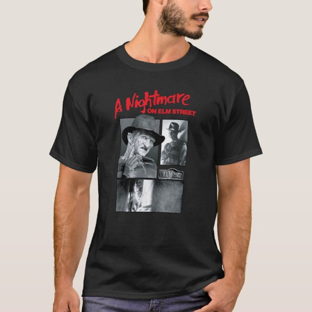 T-shirt Nightmare Sur Elm Street Grid (Devant)