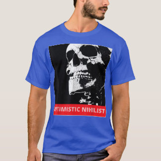 T-shirt Nihiliste optimiste - Skull Skeleton T-Shi Vintage