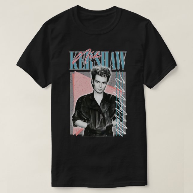 T-shirt Nik Kershaw 80s Style Retro Design (Design devant)