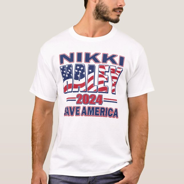 T-shirt Nikki Haley Save America (Devant)