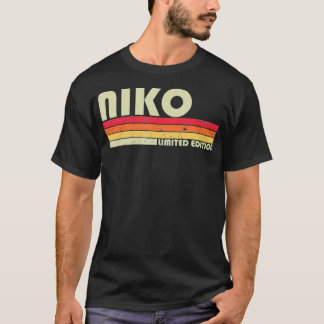 T-shirt NIKO Gift Name Personalized Funny Retro Vintage Bi