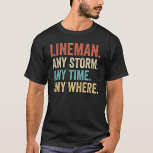 T-shirt N'Importe Quelle Tempête N'Importe Où L'Electricie