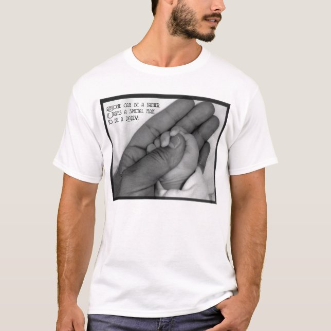 T-shirt N'importe qui peut être un père (Devant)