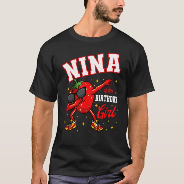 T-shirt Nina De L'Anniversaire Fille Dabbing Anniversaire  (Devant)