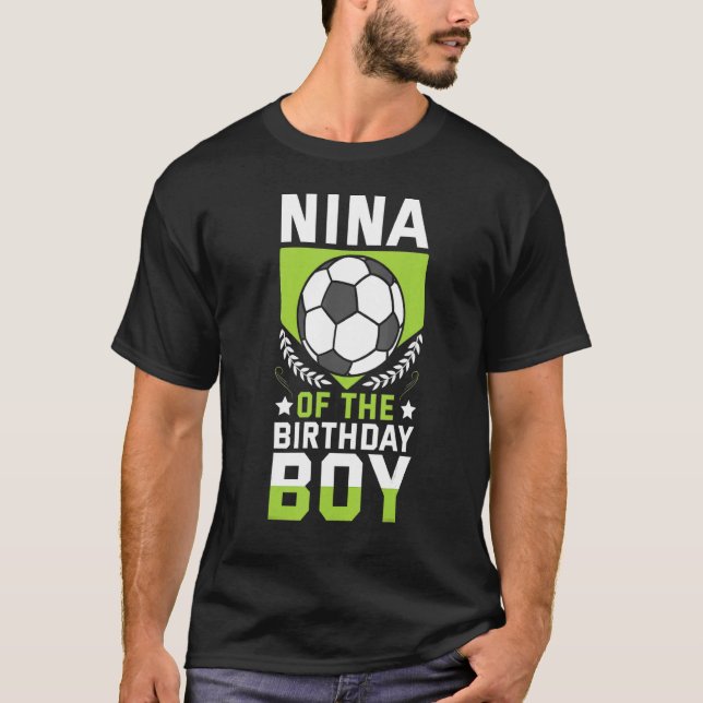 T-shirt Nina Du Joueur De Football Anniversaire Équipe Ann (Devant)
