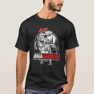T-shirt Ninasaurus Rex Dinosaur Nina Saurus Fête des mères