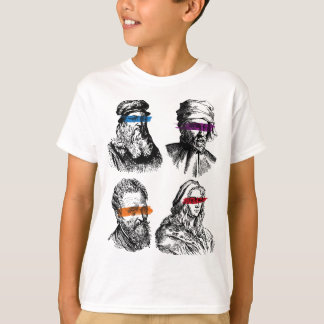 T-shirt Ninja Artiste Renaissance Michelangelo Leonardo Do