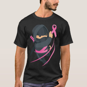 T-shirt Ninja Arts Martiaux Soutien Sensibilisation au can