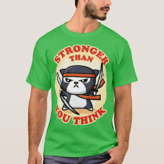 T-shirt Ninja Chat plus fort que vous ne pensez