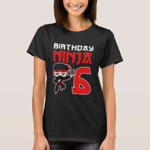 T-shirt Ninja d'anniversaire Fête d'anniversaire de ninja