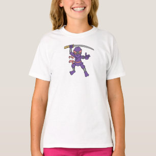 T-shirt Ninja pourpre personnalisable