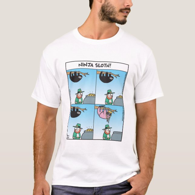 T-shirt Ninja Sloth - Saint-Patrick (Devant)