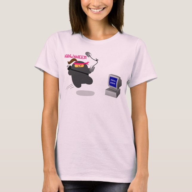 T-shirt Ninjaneer contre erreur fatale - chemise dame (Devant)