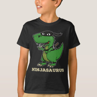 T-shirt Ninjasaurus - Drôle Ninja Dinosaur T Rex Pour Garç