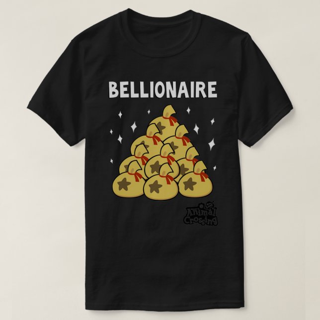 T-shirt Nintendo Animal Crossant Nouvelle Feuille Belliona (Design devant)