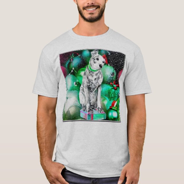 T-shirt Nipper, Noël du chien de la RCA (Devant)