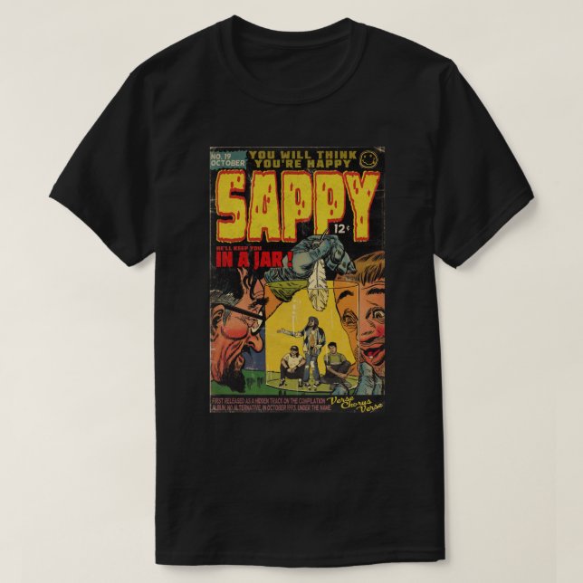 T-shirt Nirvana - Sappy Comic Book Parody Classic (Design devant)