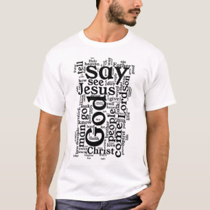 T-shirt NIV Nouveau Testament Mot Cloud