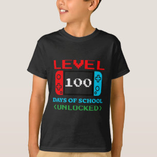 T-shirt Niveau 100 Jours D'École Déverrouillé 3