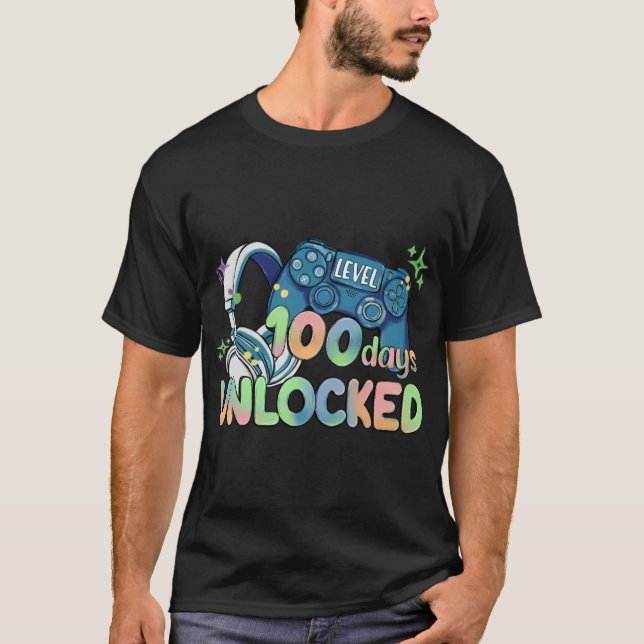 T-shirt Niveau 100 jours déverrouillé (Devant)